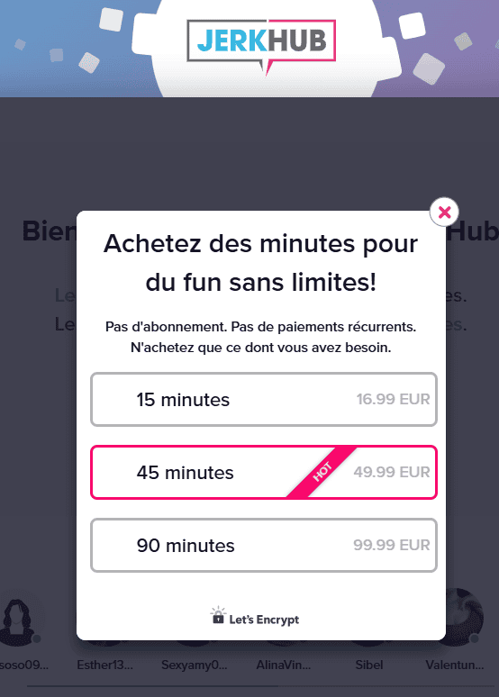 Combien coûte JerkHub
